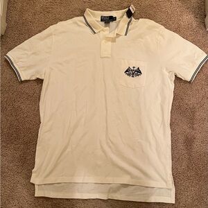 Ralph Lauren Cream Polo Shirt brand new size XL